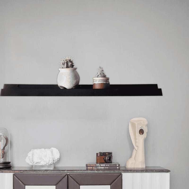 Black wall decor wall shelf