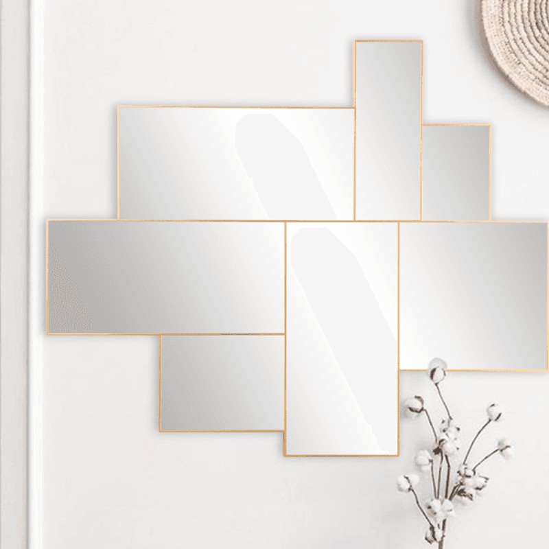Special shaped wall decoration slim mirror